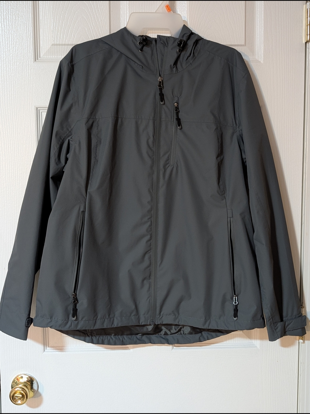 Women's Gray Hooded Weather-Resistant Jacket
